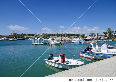 Greece, Sani, View of Sani Marina, Kassandra, Chalkidiki 128199467