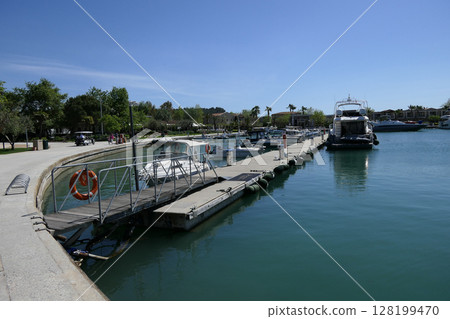 Greece, Sani, View of Sani Marina, Kassandra, Chalkidiki 128199470
