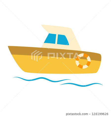 boat isolated, flat style boat isolated, flat style 128199626