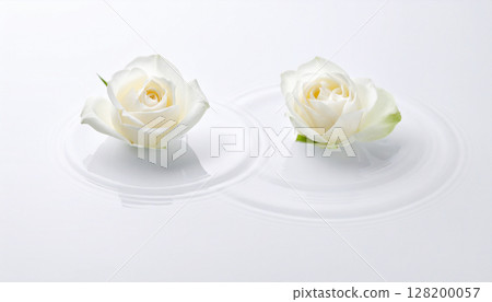 White rose and ripples White rose and ripples 128200057
