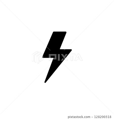 eps10 Power vector solid Icon illustration isolated on white background. eps10 Power vector solid Icon illustration isolated on white background. 128200318
