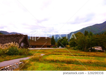 Ogimachi Gassho-style Village, World Heritage Site, Shirakawa-go, Thatched Roof 128200338