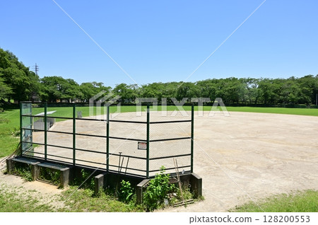 Grass baseball ground Grass baseball ground 128200553