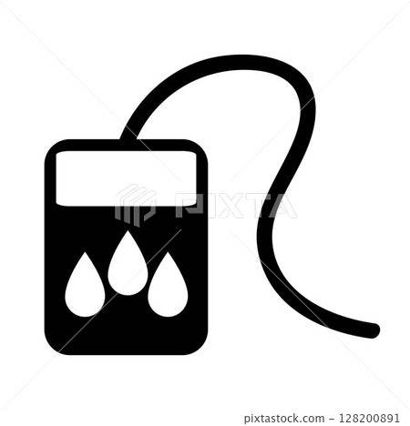 Blood Analysis Device icon, on transparent background, flat line design, vector illustration Blood Analysis Device icon, on transparent background, flat line design, vector illustration 128200891