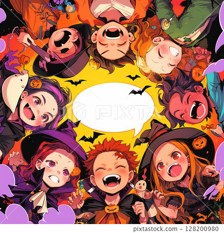 [對話泡泡] 有趣的萬聖節背景，有留言空間 128200980