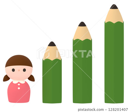 鉛筆和女孩 128201407