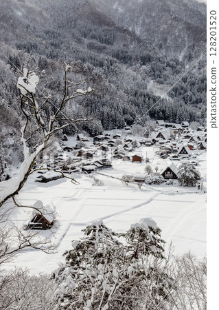 Snow-covered winter World Heritage Site Shirakawa Village (Shirakawa-go) Gifu Prefecture: January 128201520
