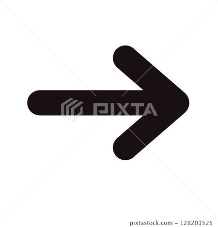 Simple rounded arrow 128201525