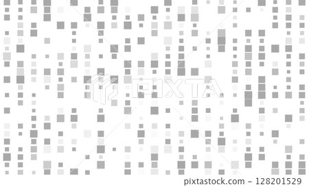 Seamless halftone pattern with abstract square blocks on white background. Minimal geometric grid texture for modern backgrounds, layouts, and tech-style designs. Seamless halftone pattern with abstract square blocks on white background. Minimal geometric grid texture for modern backgrounds, layouts, and tech-style designs. 128201529