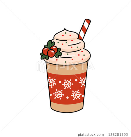 Winter holiday spiced drink in mug Winter holiday spiced drink in mug 128201593