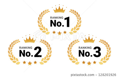 Ranking icon top 3 vector material 128201926
