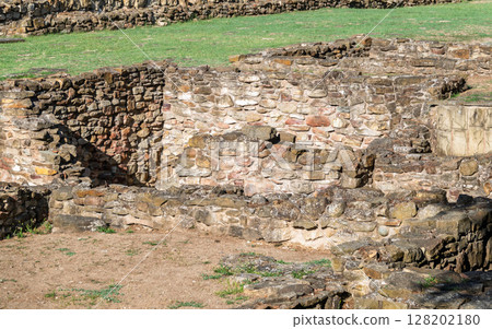 Backgrounds of the old stone wall. 128202180