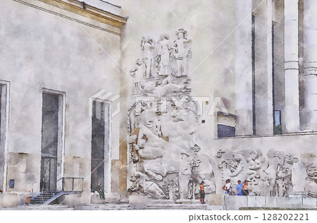 夏天,巴黎東京宮裡有很多年輕的滑冰運動員(AI 根據原始圖像生成) 夏天,巴黎東京宮裡有很多年輕的滑冰運動員(AI 根據原始圖像生成) 128202221