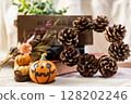 Halloween pumpkins and little pumpkins 128202246
