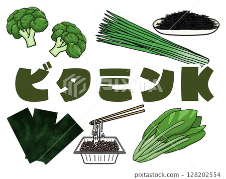 維生素 K 圖像插圖（無背景） 128202554