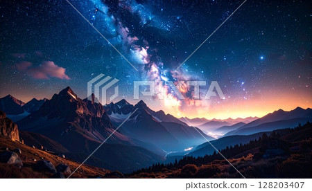夢幻般的星空 128203407
