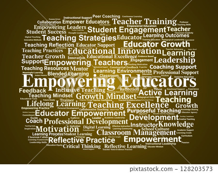 Empowering Educators Word Cloud. Insights On Growth Leadership And Effective Teaching Empowering Educators Word Cloud. Insights On Growth Leadership And Effective Teaching 128203573