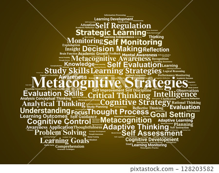 Metacognitive Strategies Word Cloud. Essential Concepts For Reflective Learning Metacognitive Strategies Word Cloud. Essential Concepts For Reflective Learning 128203582