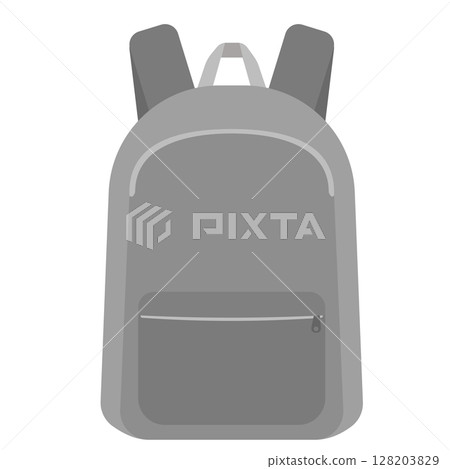 Illustration of a black backpack Illustration of a black backpack 128203829