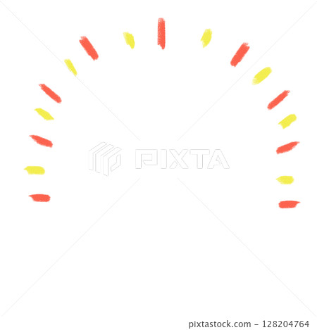 Cute and pop background, concentrated lines, red Cute and pop background, concentrated lines, red 128204764
