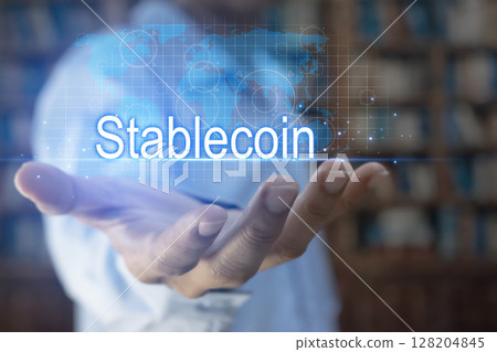The concept of using stablecoins in the financial system 128204845