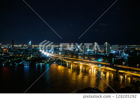 Bridge over the river Bridge over the river 128205292