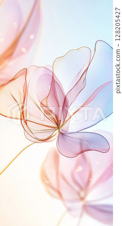 Delicate floral pattern in pastel colors, abstract digital illustration Delicate floral pattern in pastel colors, abstract digital illustration 128205427