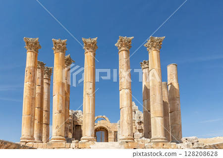 Sanctuary of Artemis in Jerash Jordan. Sanctuary of Artemis in Jerash Jordan. 128208628