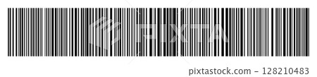 Barcode isolated on color background. Code stripes sticker. Barcode labels, customers qr code 128210483