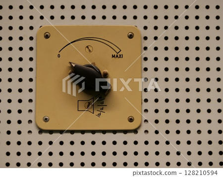 Switch with a black knob on it Switch with a black knob on it 128210594