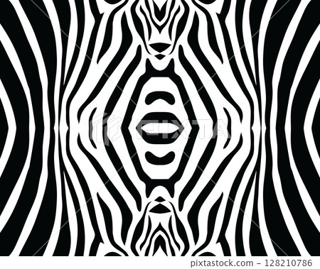 Seamless pattern of zebra skin on a white background Seamless pattern of zebra skin on a white background 128210786
