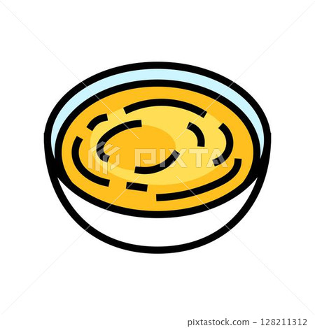 honey mustard condiment color icon vector illustration 128211312