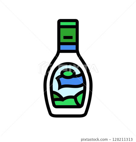 ranch dressing condiment color icon vector illustration ranch dressing condiment color icon vector illustration 128211313