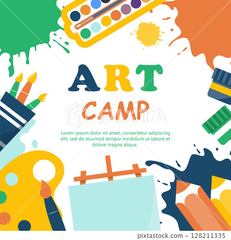 Kids Art Camp Poster 1 128211335