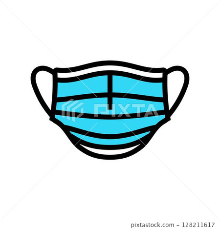 surgical mask surgeon color icon vector illustration surgical mask surgeon color icon vector illustration 128211617