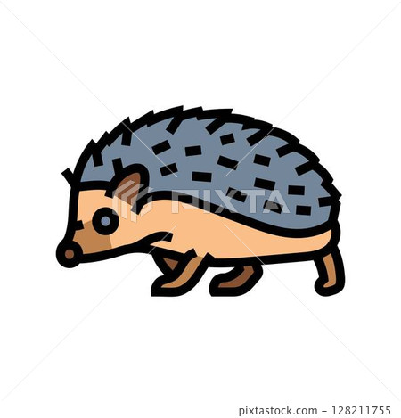 hedgehog pet home color icon vector illustration 128211755