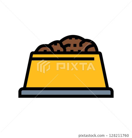 food bowl pet home color icon vector illustration food bowl pet home color icon vector illustration 128211760