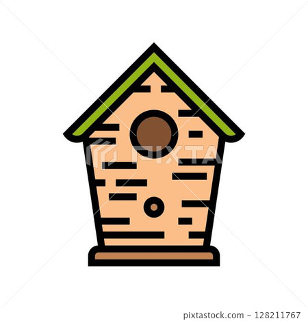 birdhouse multi species home color icon vector illustration birdhouse multi species home color icon vector illustration 128211767