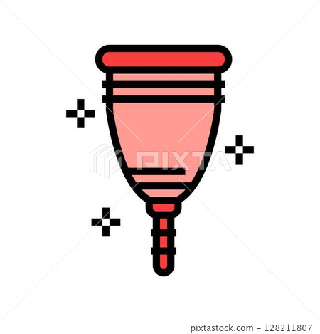 clean menstrual cup intimate care color icon vector illustration clean menstrual cup intimate care color icon vector illustration 128211807
