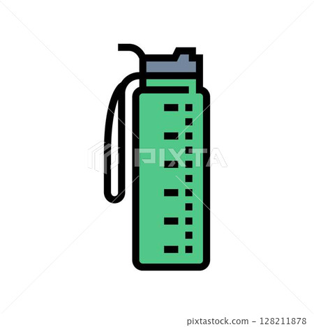 hydration water bottle diarrhea color icon vector illustration hydration water bottle diarrhea color icon vector illustration 128211878