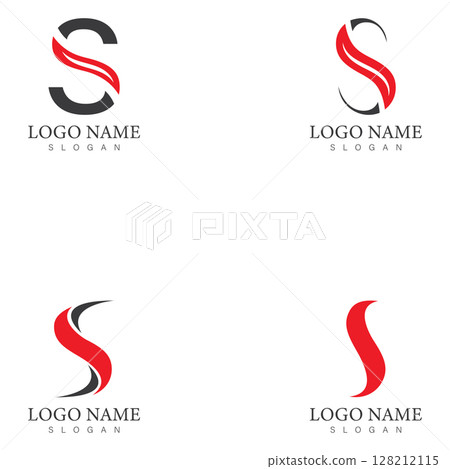 S letter logo Business corporate 128212115