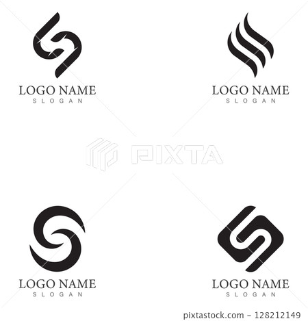 S letter logo Business corporate 128212149