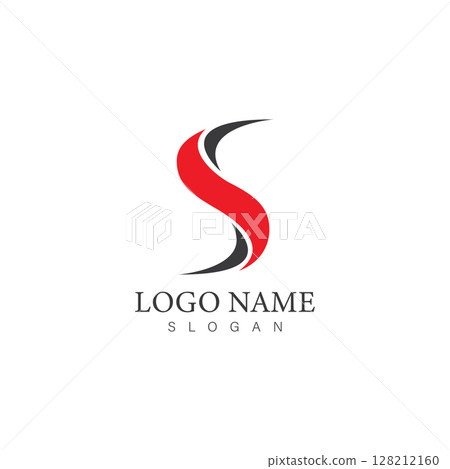 S letter logo Business corporate 128212160