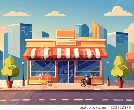 咖啡廳露台 128212579