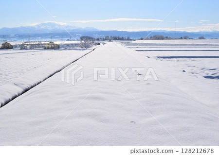 東北地區山形縣莊內的雪景 東北地區山形縣莊內的雪景 128212678