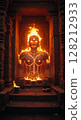 Indian monster (burning stone statue) 128212933