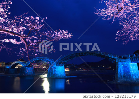 Cherry blossoms of Kintai Bridge 8710 Cherry blossoms of Kintai Bridge 8710 128213179