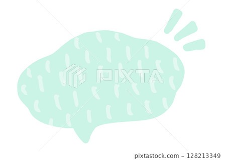Abstract shaped speech bubble material - Nordic pattern 128213349