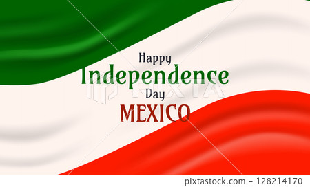 Mexican Independence Day Viva Mexico Fiesta 16th. Design template Poster card banner background. Vector illustration Mexican Independence Day Viva Mexico Fiesta 16th. Design template Poster card banner background. Vector illustration 128214170