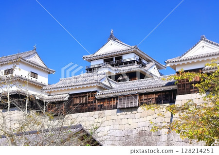 【愛媛郡】秋高氣爽的松山城天守閣(現存12座) 【愛媛郡】秋高氣爽的松山城天守閣(現存12座) 128214251